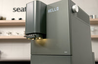 Terra Kaffe Demi superautomatic espresso machine with retro dot matrix display
