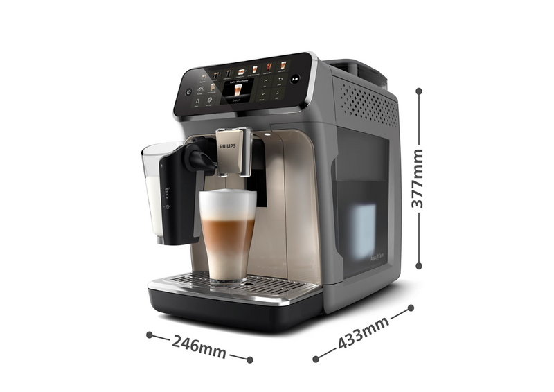 Refurbished - Philips 5500 LatteGo Automatic Espresso Machine, EP5544/90 - Grey Chrome